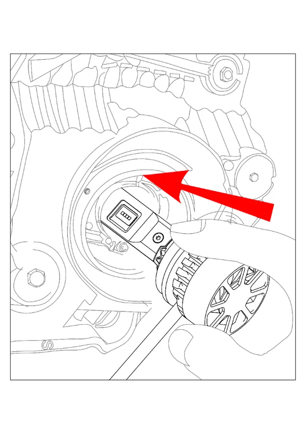 Step 2: Insert the LED bulb