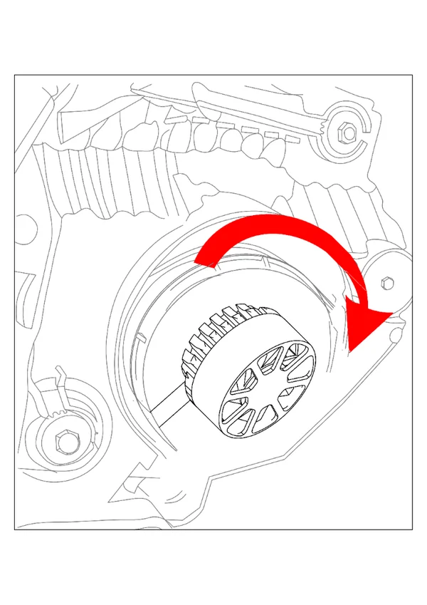 Step 3: Rotate the bulb clockwise to lock in position